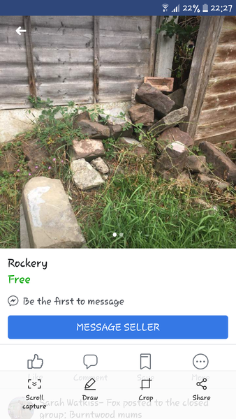 Let's have a worst garden thing for sale on Facebook near me competition. I'll go first....