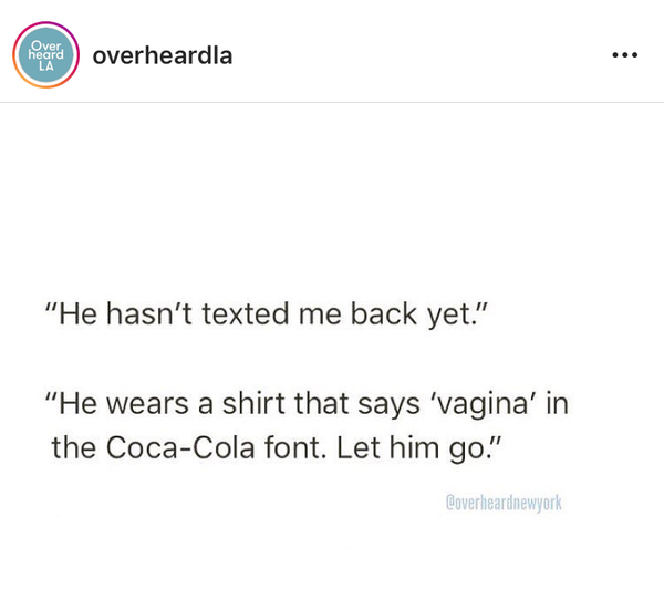This is why he didn’t text back