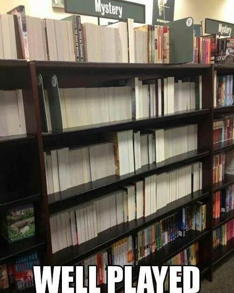 Aibu to do this in bookshops?
