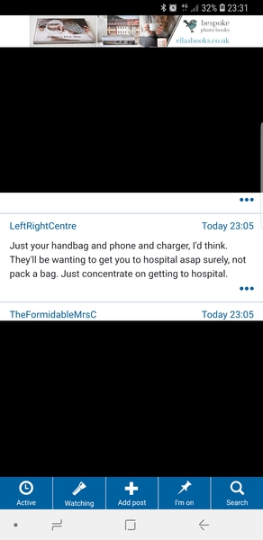 Swathes of the page swallowed by blackness....photo inc