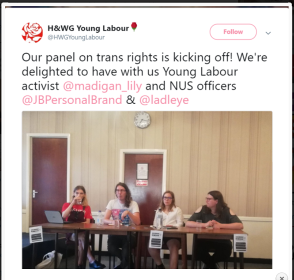 Stella Creasey is on a guest post invoking SEX as a protected characteristic for legislation!