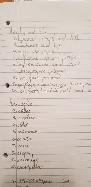 Whose handwriting is this?