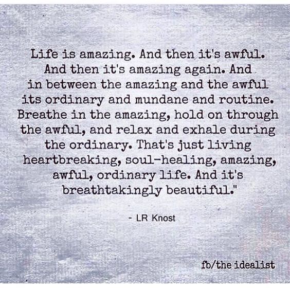 To think life is overrated