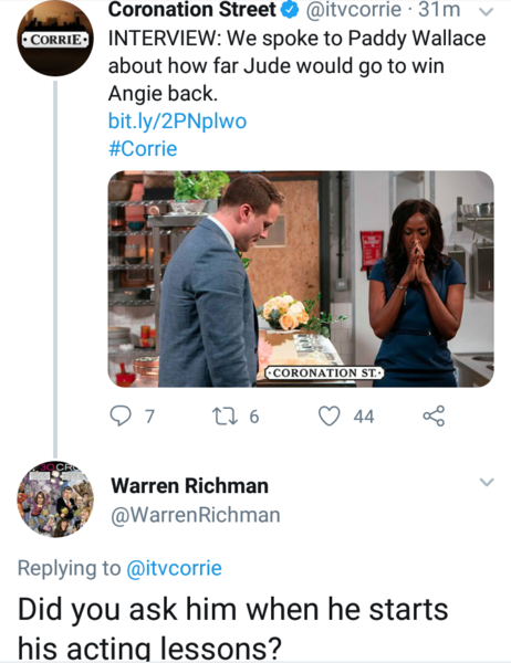 Corrie thread continued - NO SPOILERS!