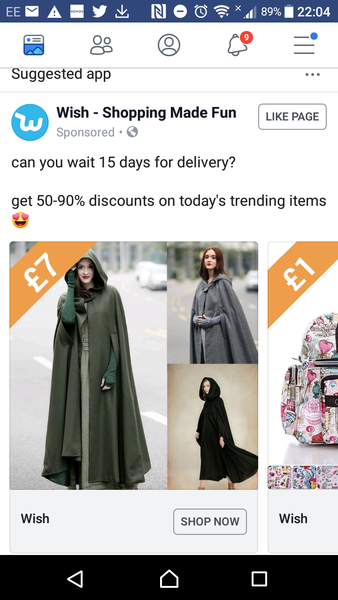 Just popped up on my Facebook, is this the latest fashion?