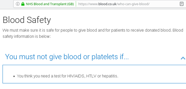 Identifying as female to sell blood