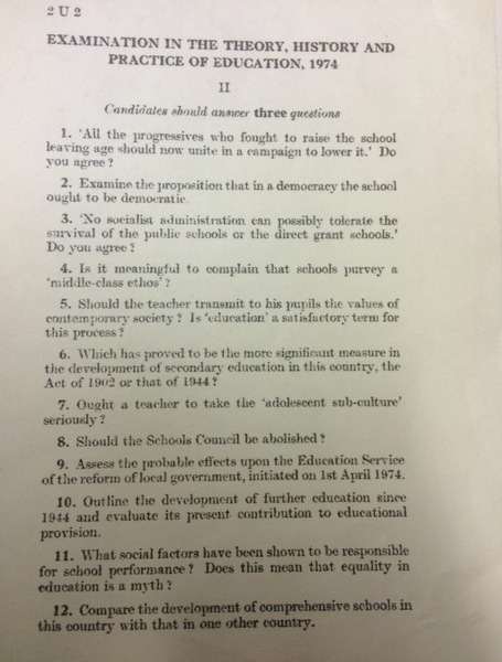 Is it meaningful to complain that schools purvey a ‘middle class ethos’? - sample PGCE question