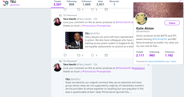 Dr Nicola Williams on BBC2 at 10.15, Victoria Live