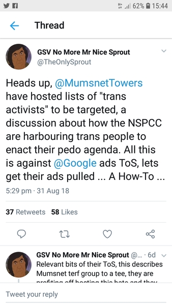 TRA attack plans for mumsnet