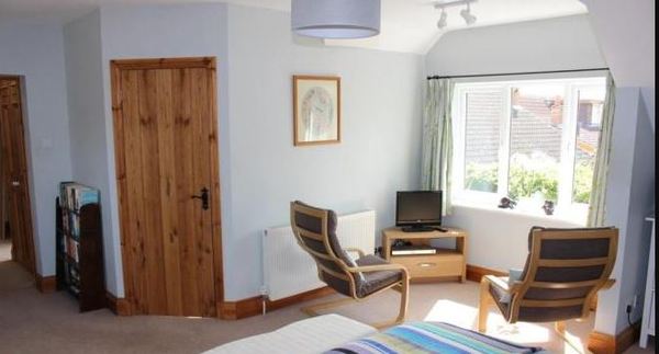 Pale grey paint with a hint of blue?