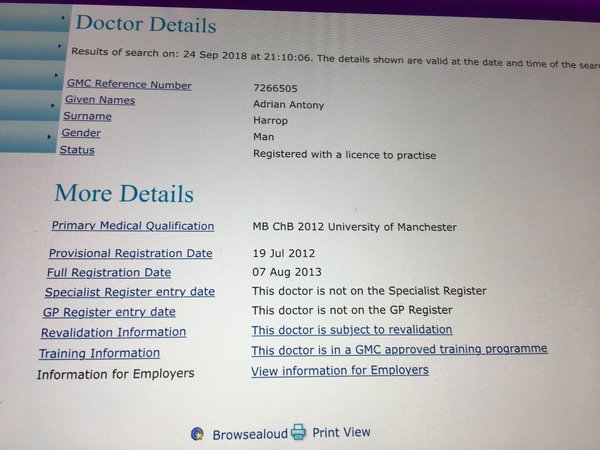 Dr Adrian Harrop thread the third, yes we've edited the title*...