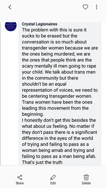 proportion of transwomen v transmen
