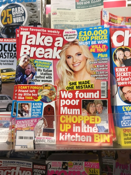 Anyone else bothered by magazine covers in supermarkets unsuitable for children