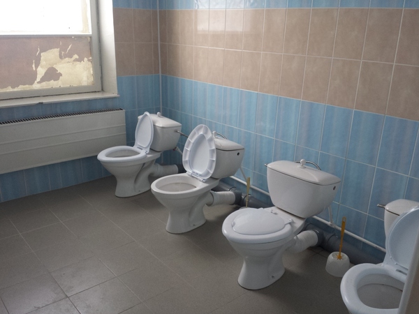 Primary school toilets look like this
