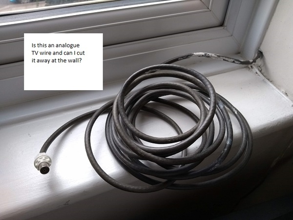 Excessive TV wiring - can I cut it away?