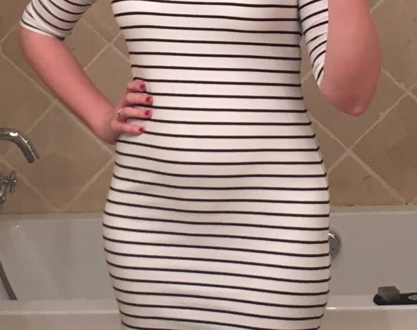 Is her bump too big for the amount of weeks?