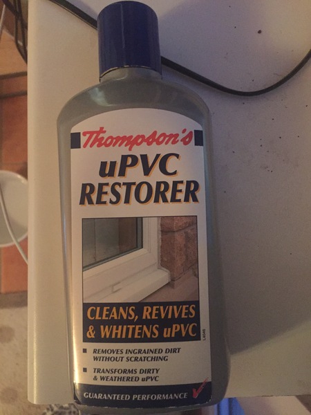 Stains on plastic / uPVC window frames