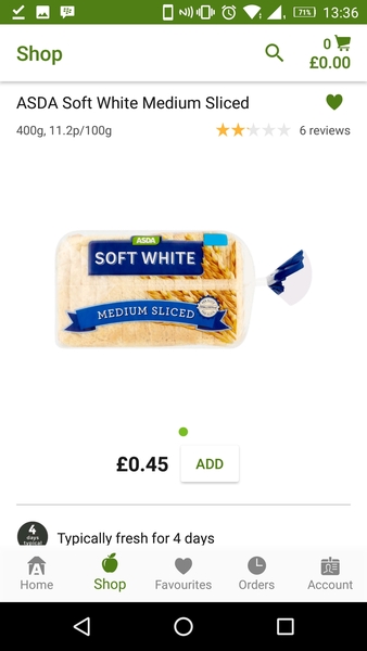 To think ASDA can't have run out of bread?