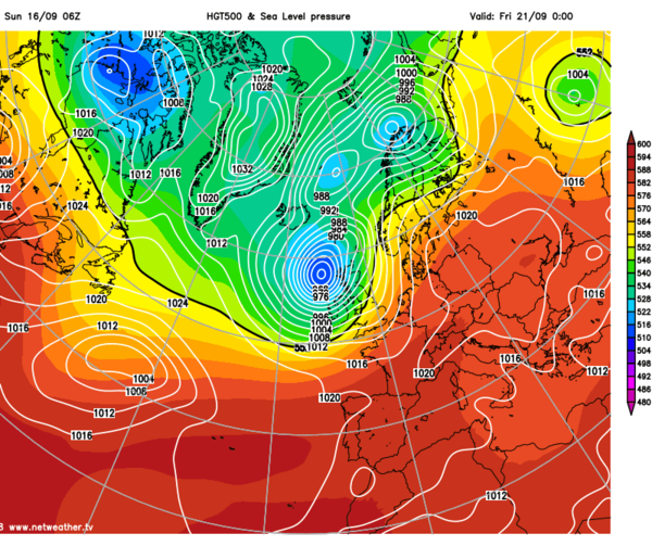 Storm Helene on her way...