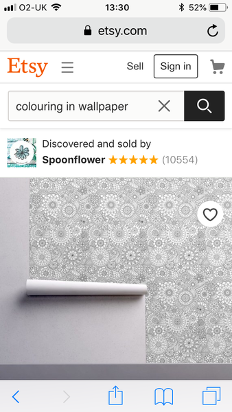 Colouring in wallpaper