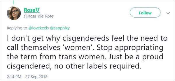 To think that if your thread is about a feminist issue you should post on the feminist board