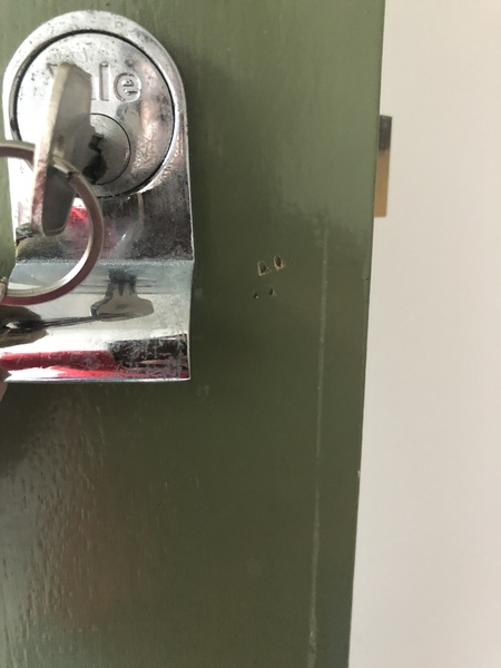 To wonder what has happened to my front door?