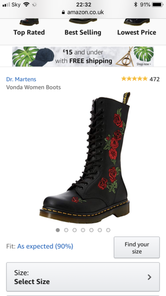 If you were going to buy your first pair of Doc Martins and you were almost 40