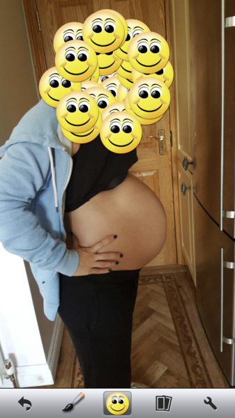 to think that my bump is enormous?