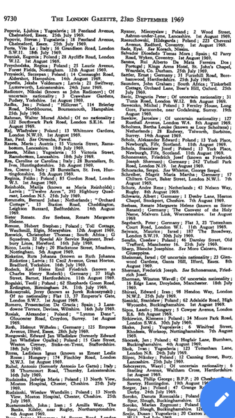 The London Gazette 1969...any idea what this Is?