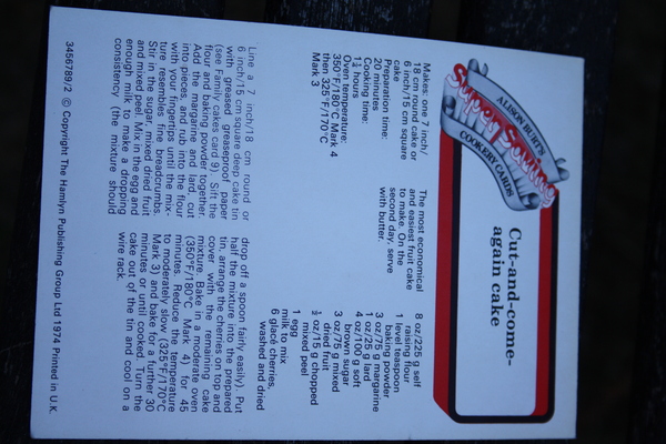 Alison Burt's Super Saving Cookery Cards