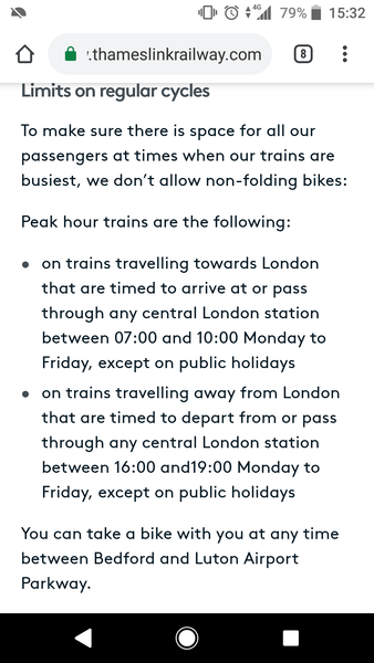 Getting a bike across London