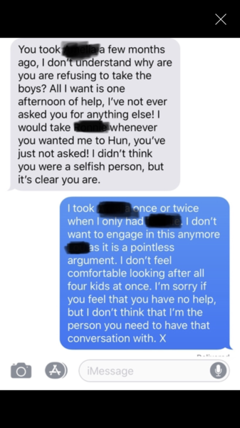 Is she being a CF?