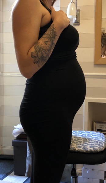 Is her bump too big for the amount of weeks?