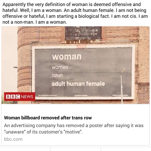 Being openly gender critical