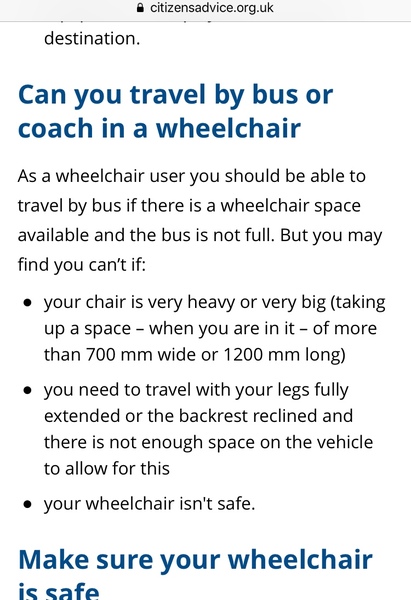 Wheelchair user on the bus