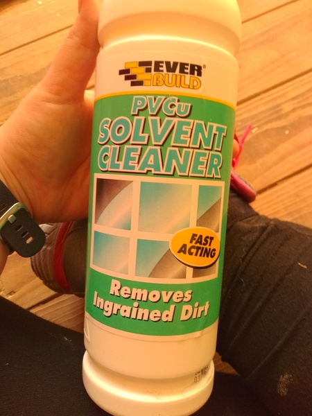 Stains on plastic / uPVC window frames