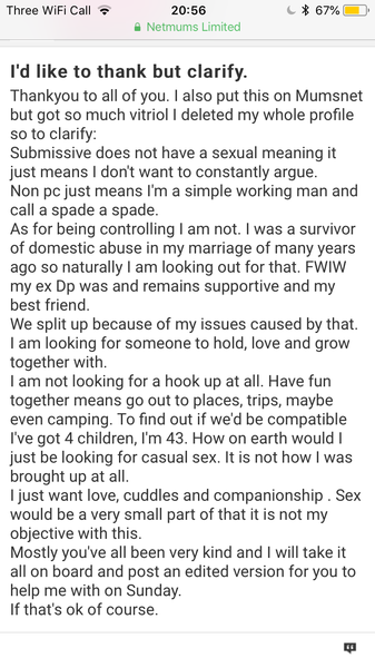 Constructive critique of a man's dating profile please.