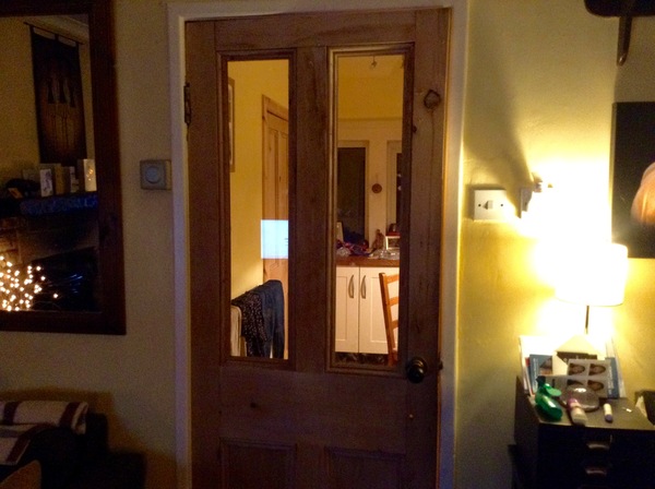 Putting glass into doors