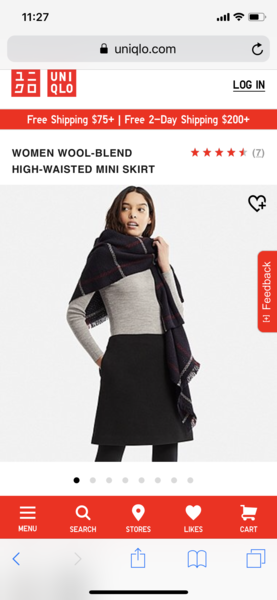 Wool skirt
