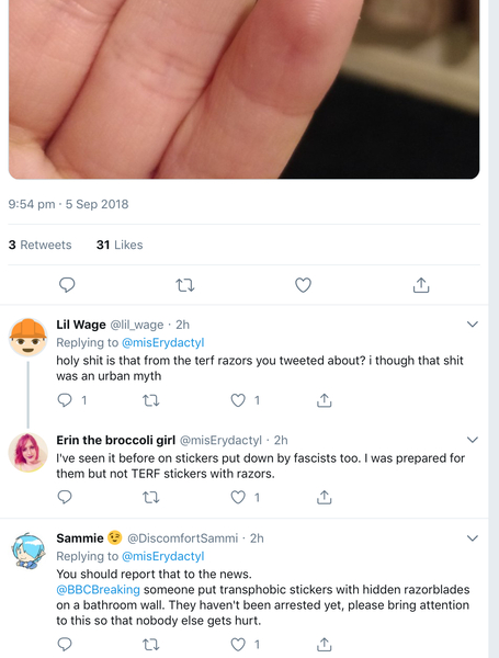 Razor blades and stickers again