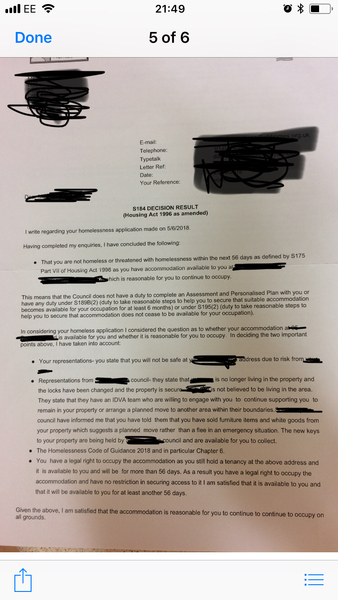 Council won’t house a DV victim and says just get an injunction