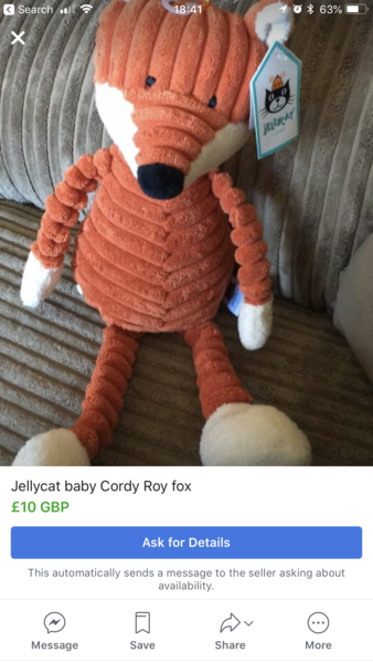 Can anyone help source a much loved jellycat?