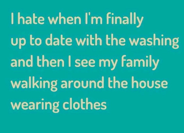 To ask how you dry your laundry in the winter?