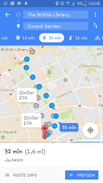 Londoners/anyone - help! How feasible and easy is it to walk between the British Library