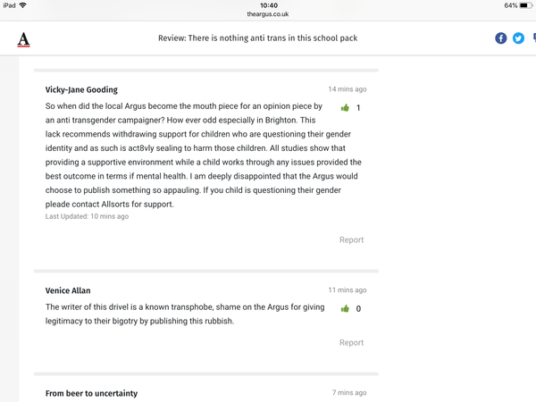 Brighton Argus article on Allsorts