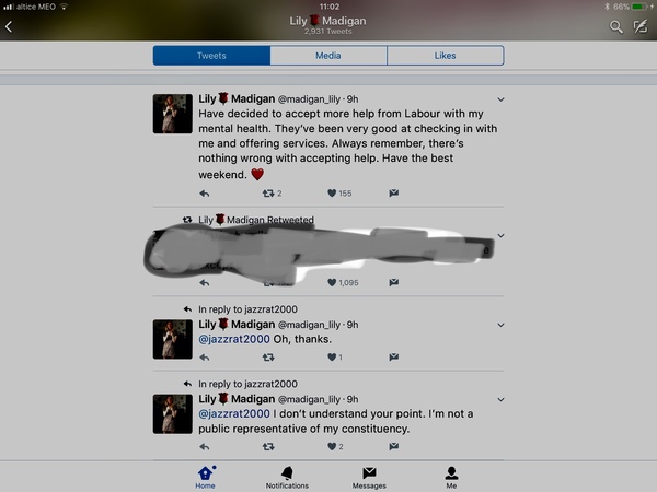 Lily Madigan again. UK Woman's Officer thinks transwomen can get pregnant now.