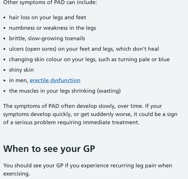 Blood pressure different between arms