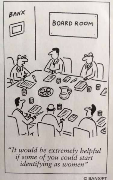 Man in Dress listed as Top 100 FEMALE Executives