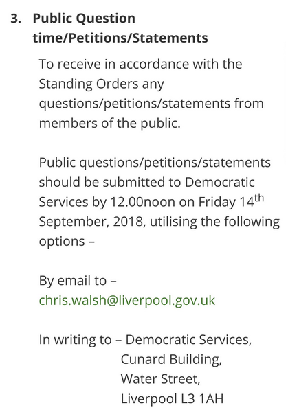 Motion against Liverpool ReSisters by Liverpool City Council