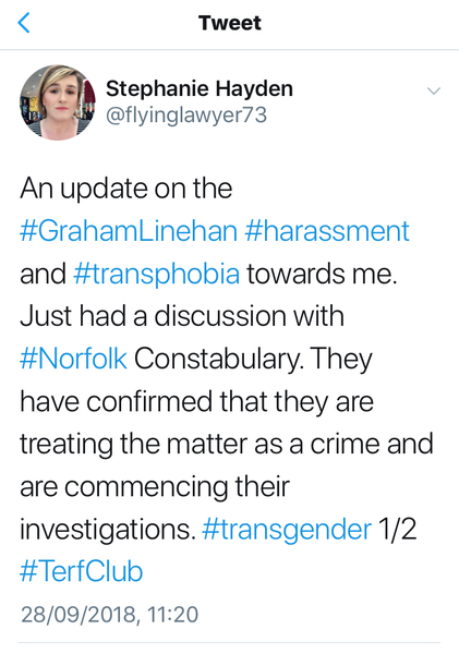 Father Ted writer says TRA is a dangerous troll